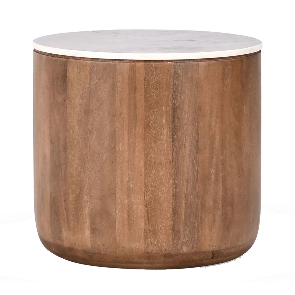 Josephine 22" Round End Table - Hickory Brown