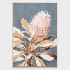 Wild Bloom 52" Hand Painted Framed Canvas Art