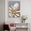 Wild Bloom 52" Hand Painted Framed Canvas Art