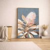 Wild Bloom 52" Hand Painted Framed Canvas Art