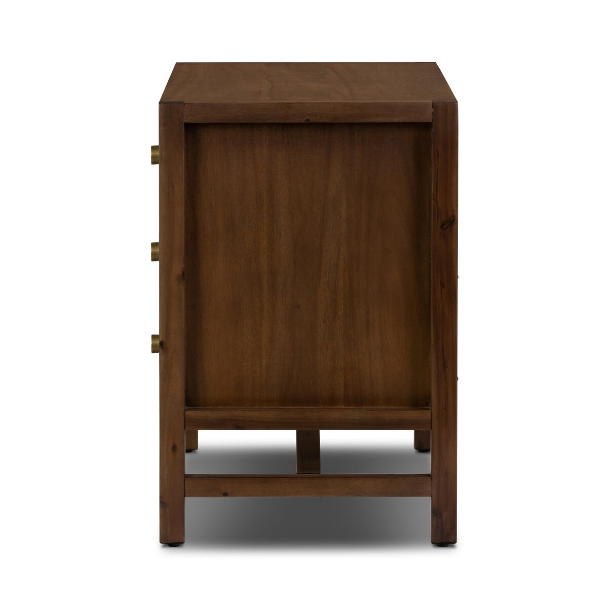 Eliana 32" 3 Drawer Nightstand - Saddle Tan