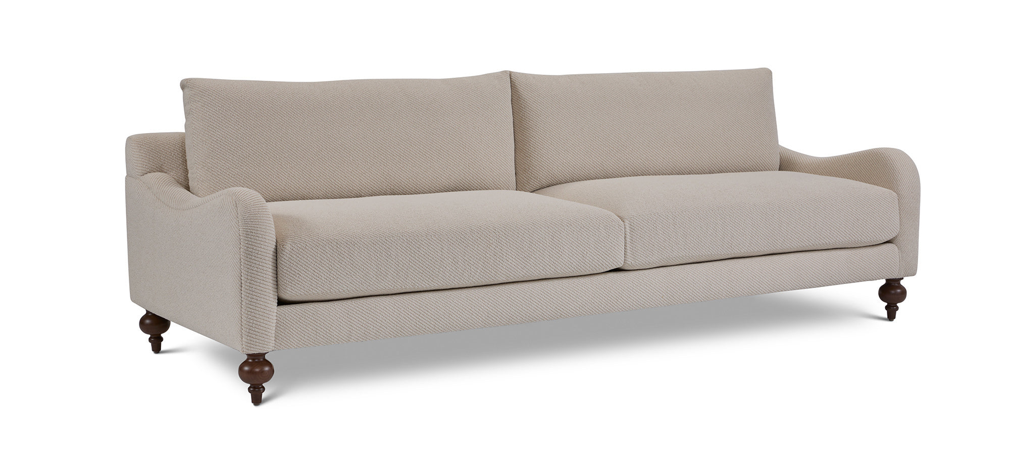 Anne 62" English Arm Express Ship 2 Cushion Loveseat