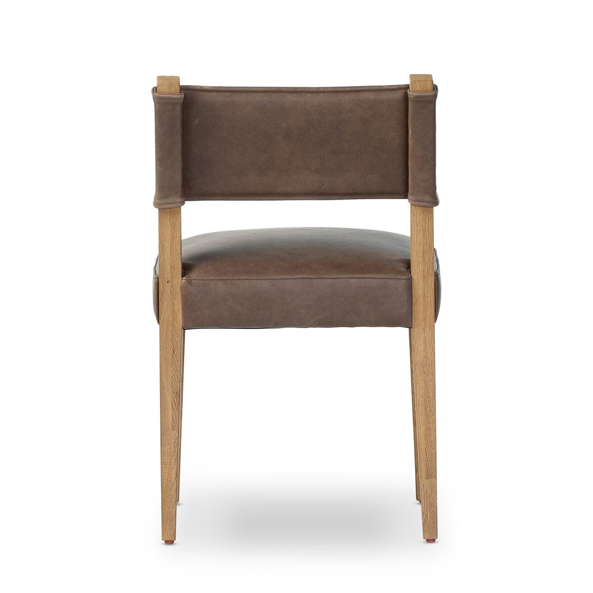 Elowyn Top Grain Leather Dining Chair - Palermo Cigar