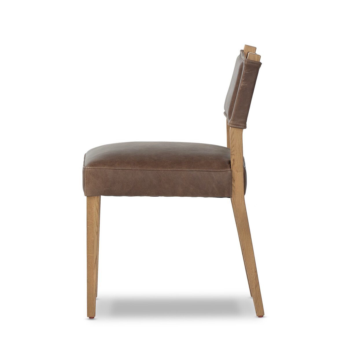 Elowyn Top Grain Leather Dining Chair - Palermo Cigar
