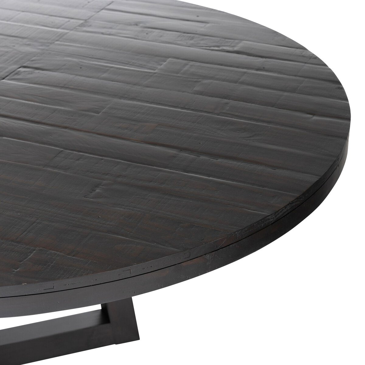 Erwin 60"- 72" Round Extension Dining Table - Dark Carbon