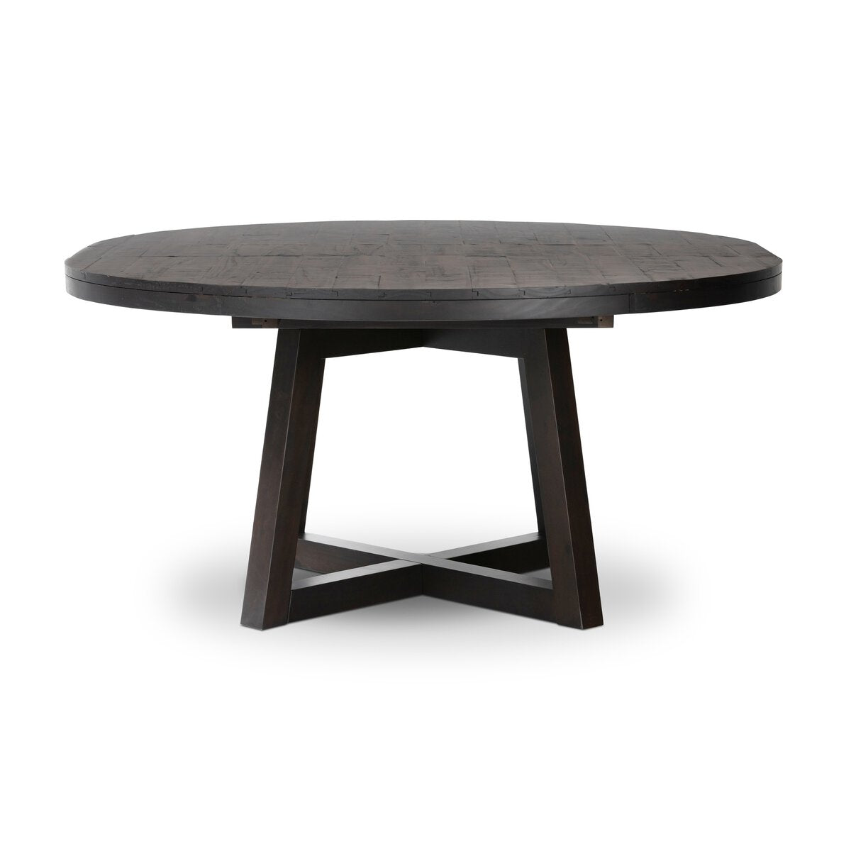 Erwin 60"- 72" Round Extension Dining Table - Dark Carbon