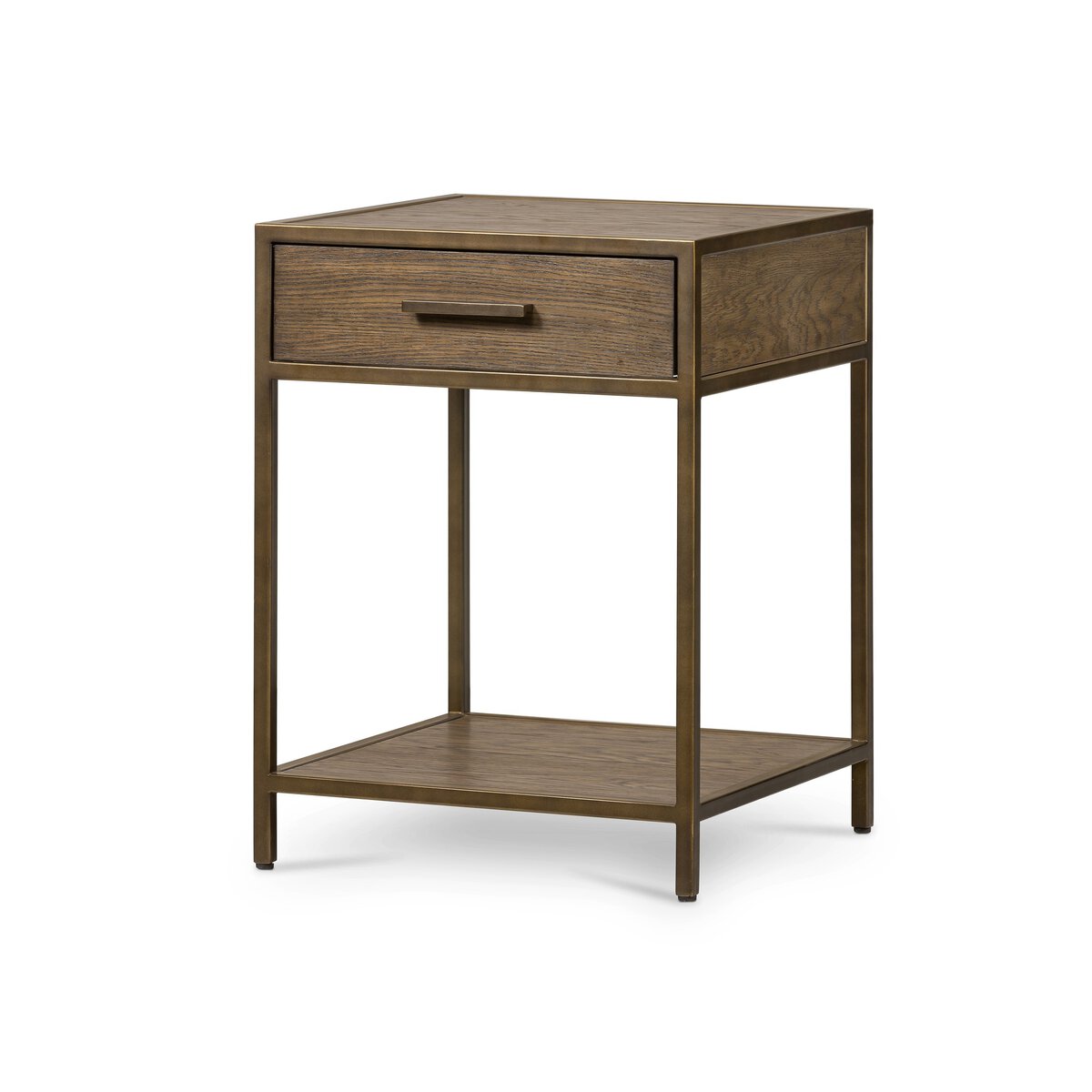 Winsome 20" 1 Drawer Nightstand - Dark Hazel