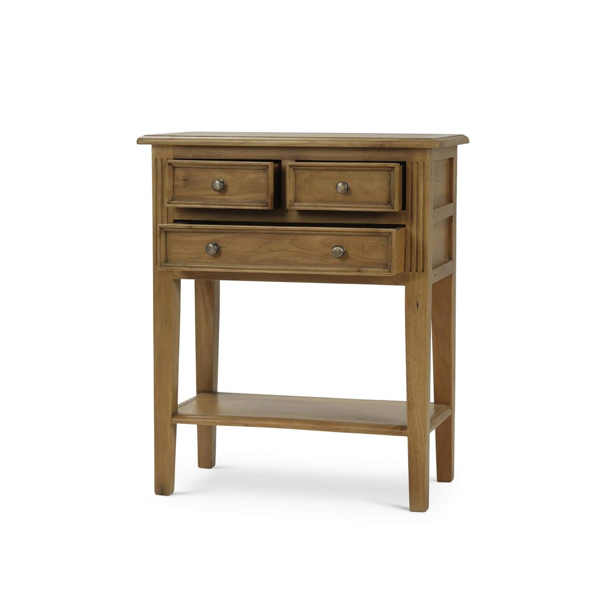 Franklin 31" Mahogany Side Table - Natural