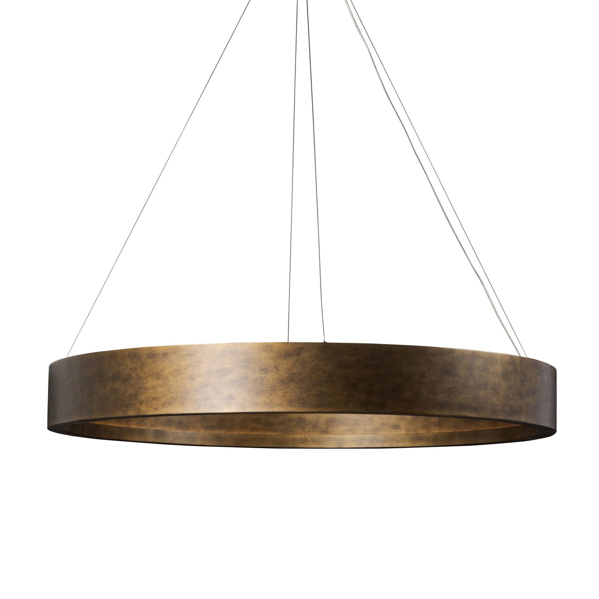 Farren 49" Round Chandelier - Burnished Brass Aluminum