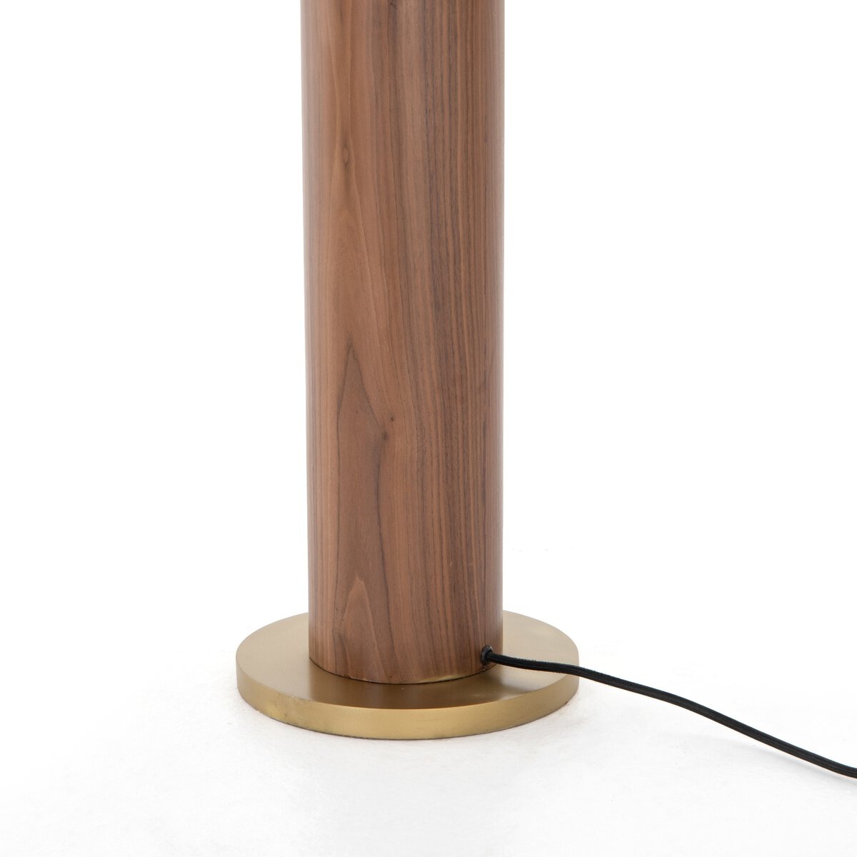 Shia 38" Brass Floor Lamp - Antique Brass
