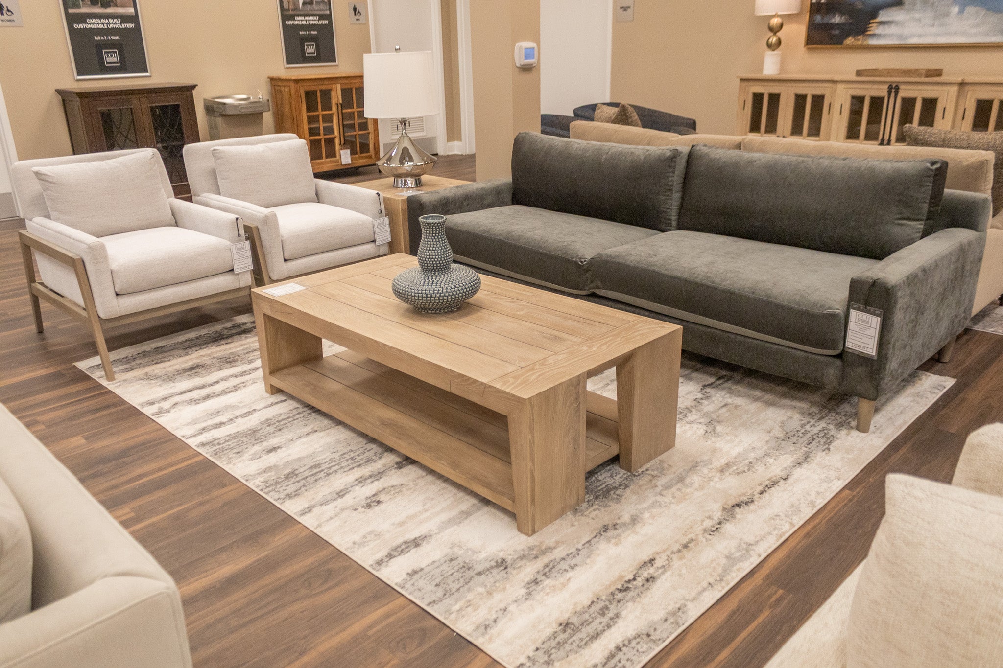 Jayne 99" Express Ship 2 Cushion Sofa - Earl Grey