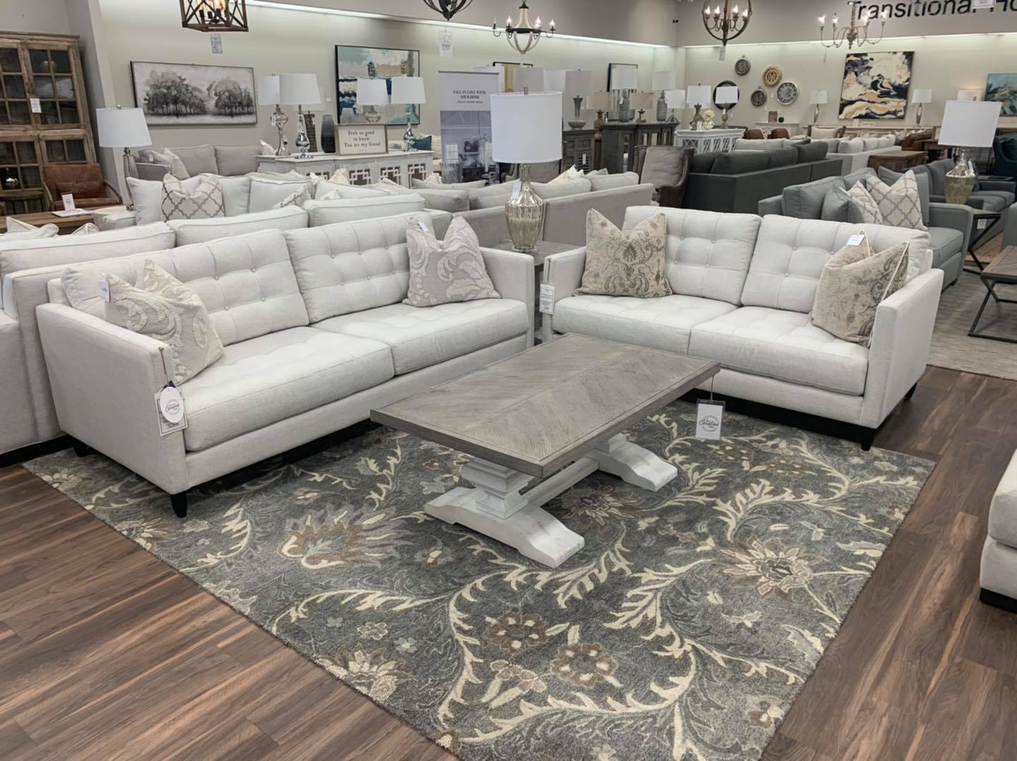 Josh Quick Ship Tufted 85" Sofa - Uptown Ivory - Classic Carolina Home