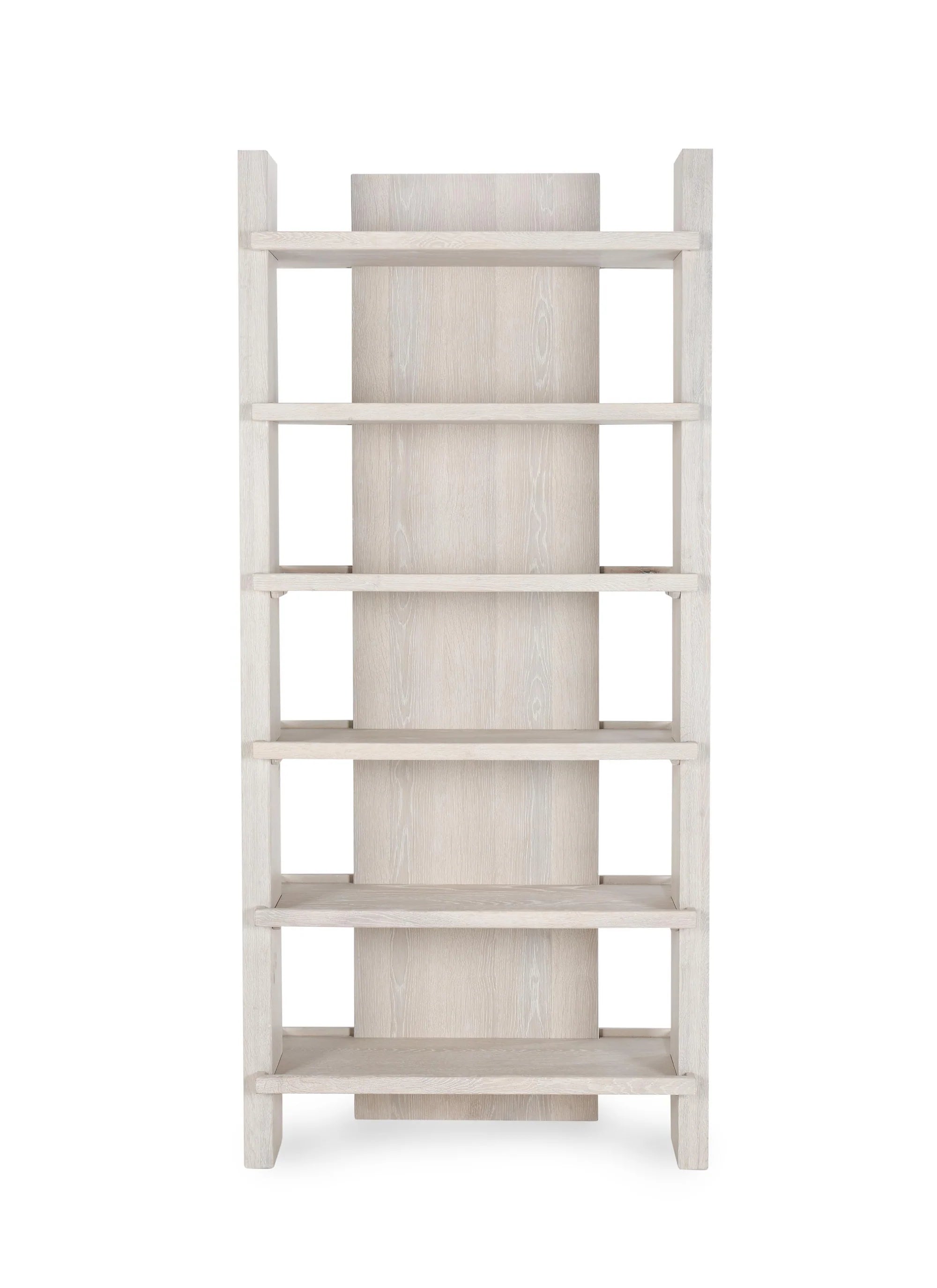 Millis 46" Oak Six Shelf Bookcase - Milk White