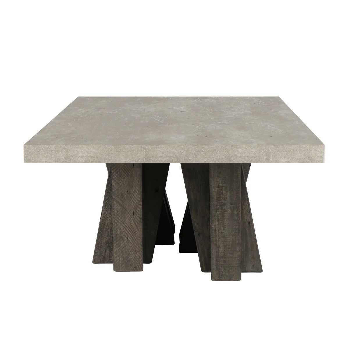 Kindra 66" Coffee Table - Olive Brown/Antique Gray