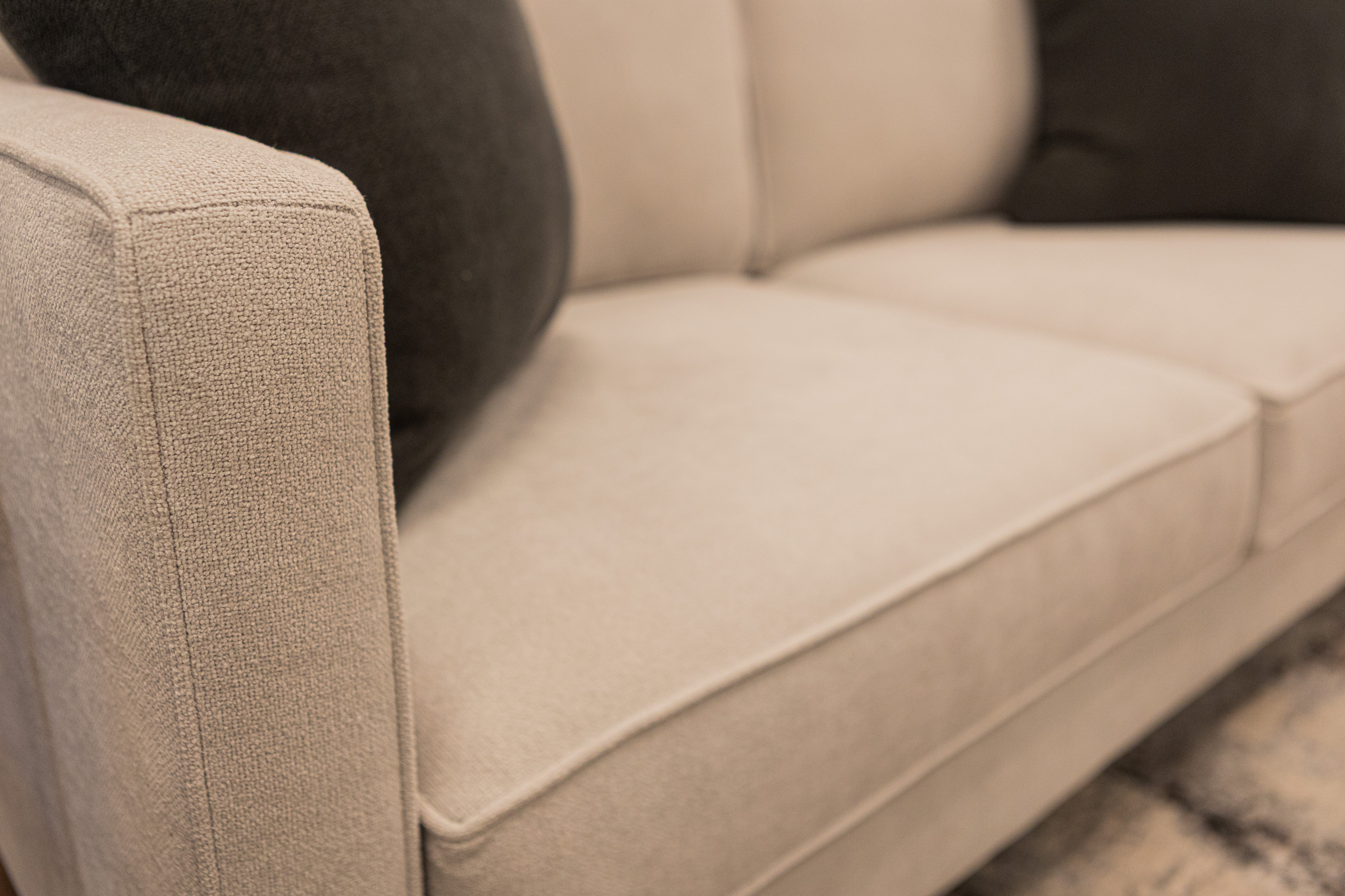 Jeremy Express Ship 85" 2 Cushion Sofa - Crypton Ice