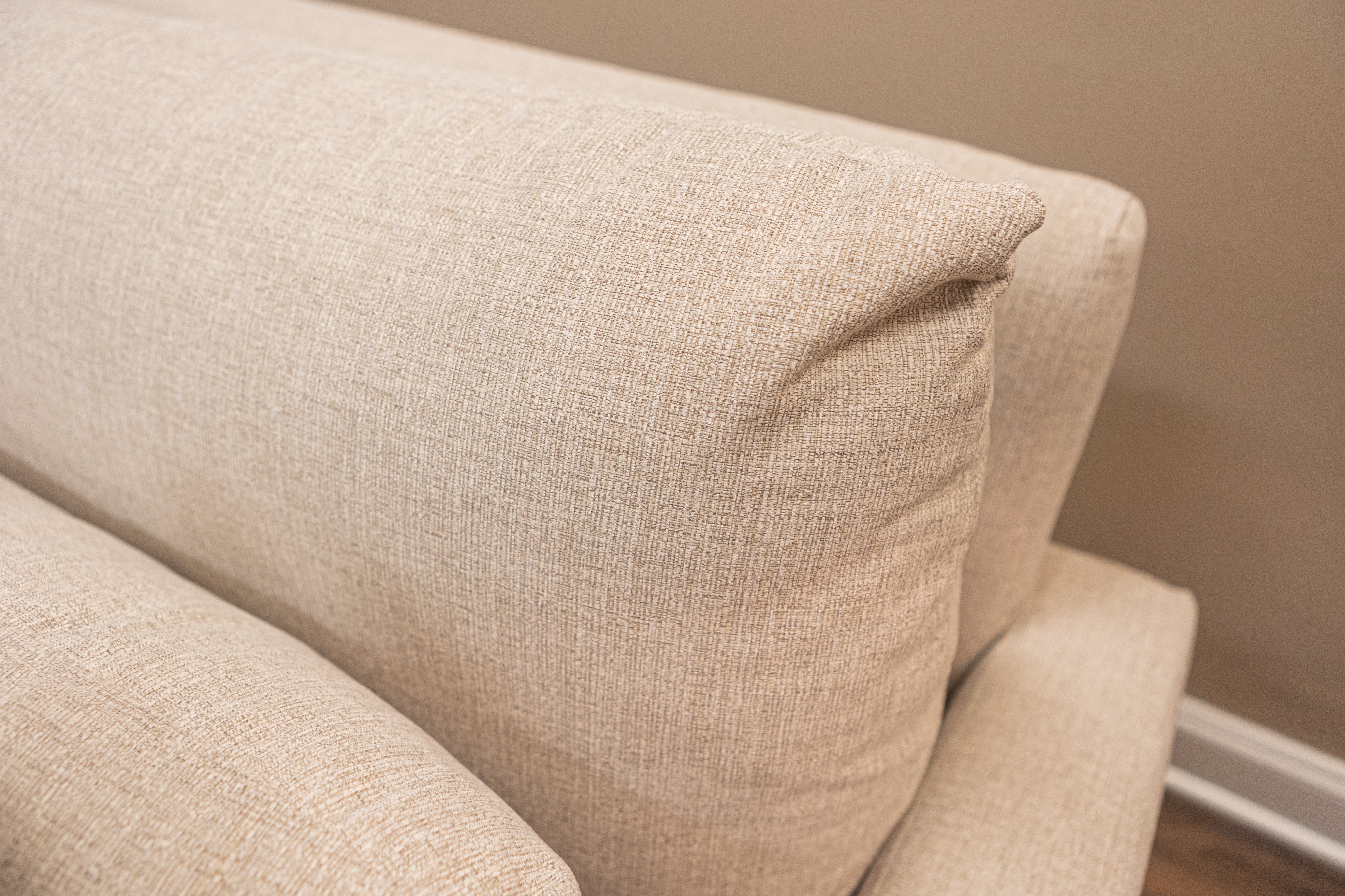 Glenda Quick Ship 90" Bench Cushion Sofa - Crypton Quicksilver