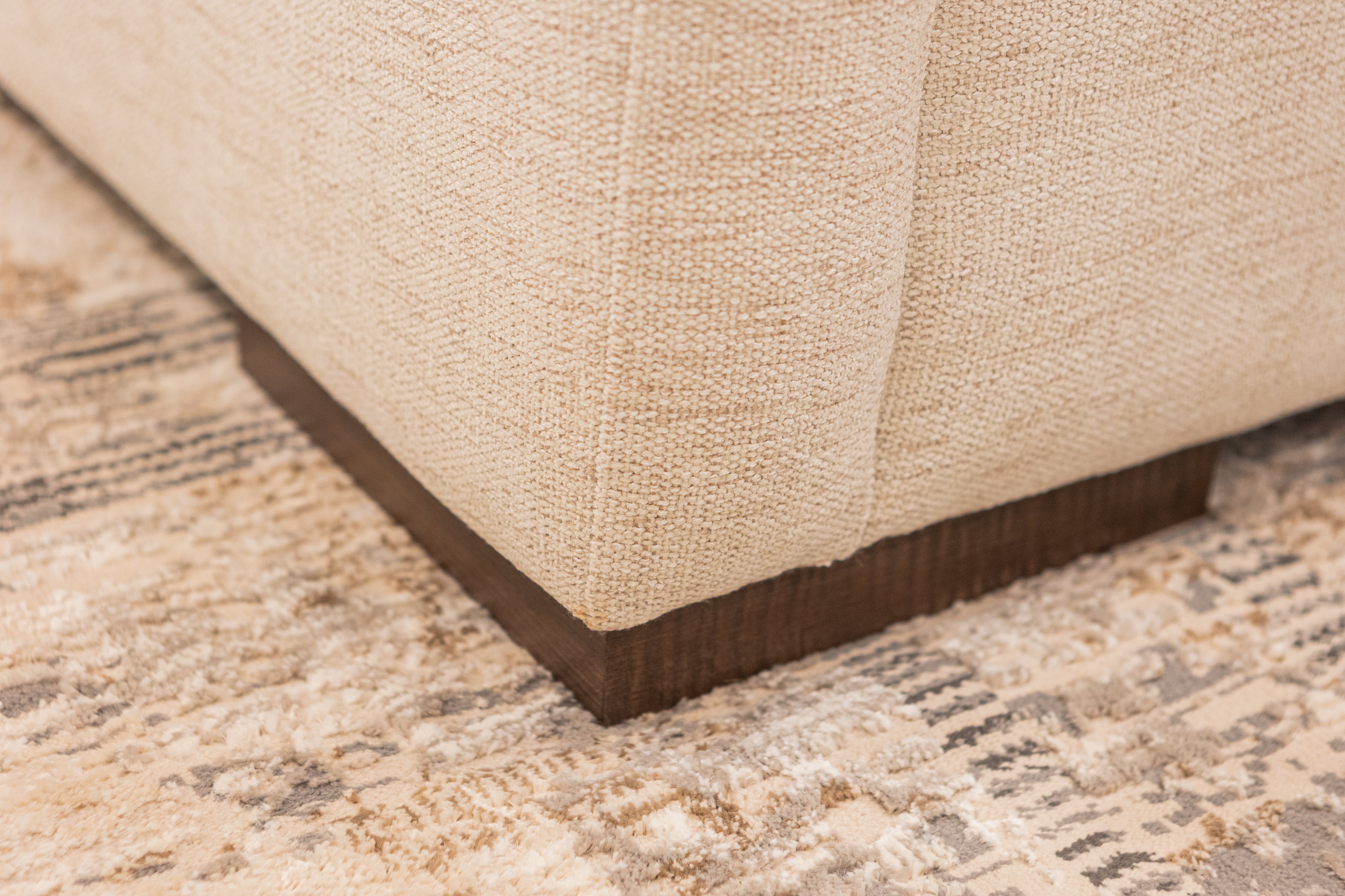 Glenda Quick Ship 144" x 104" Sectional w/ RAF Chaise - Performance Ivory Pearl