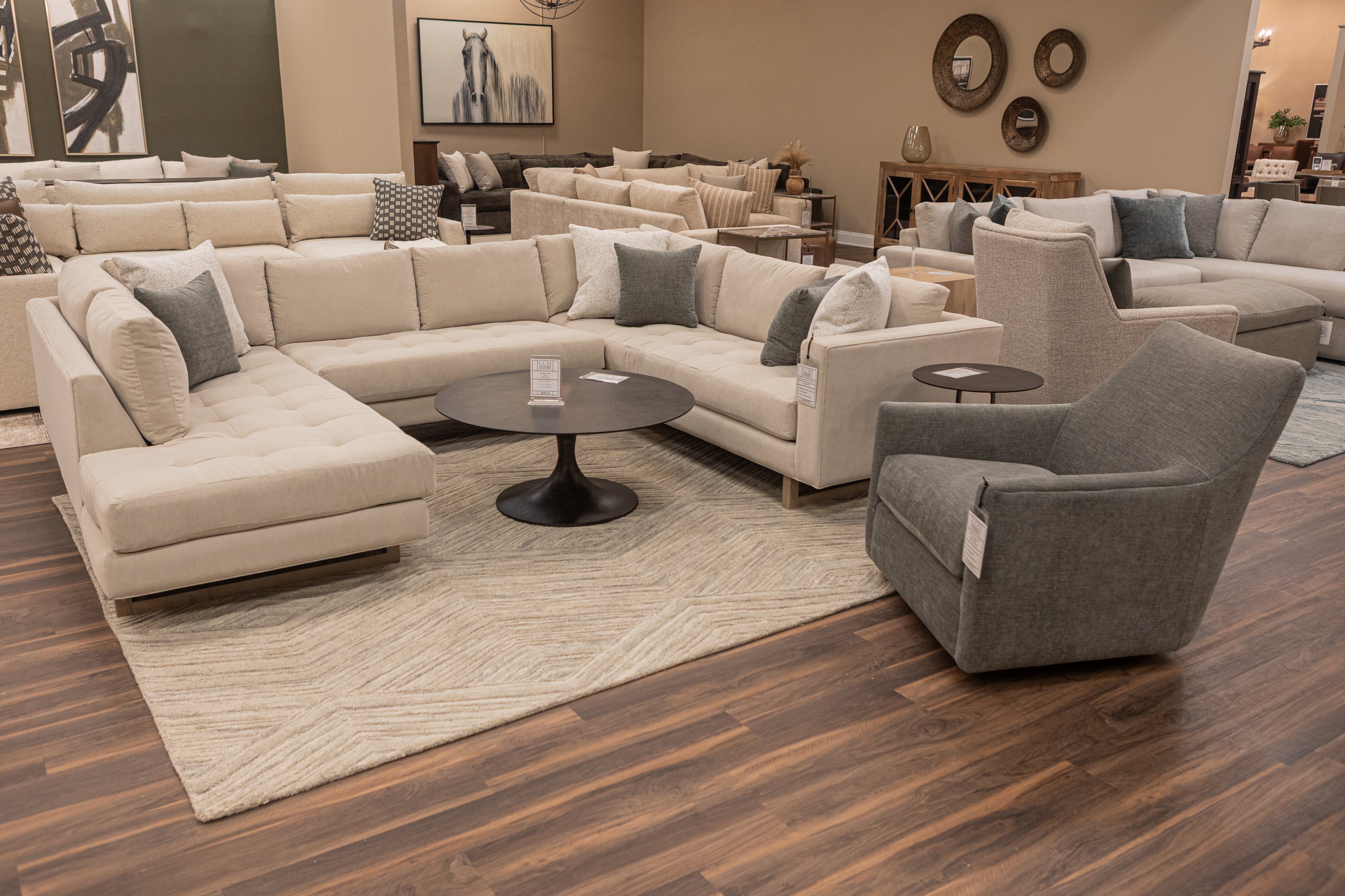 Willow 34" Express Ship Swivel Glider Chair - Performance Shale