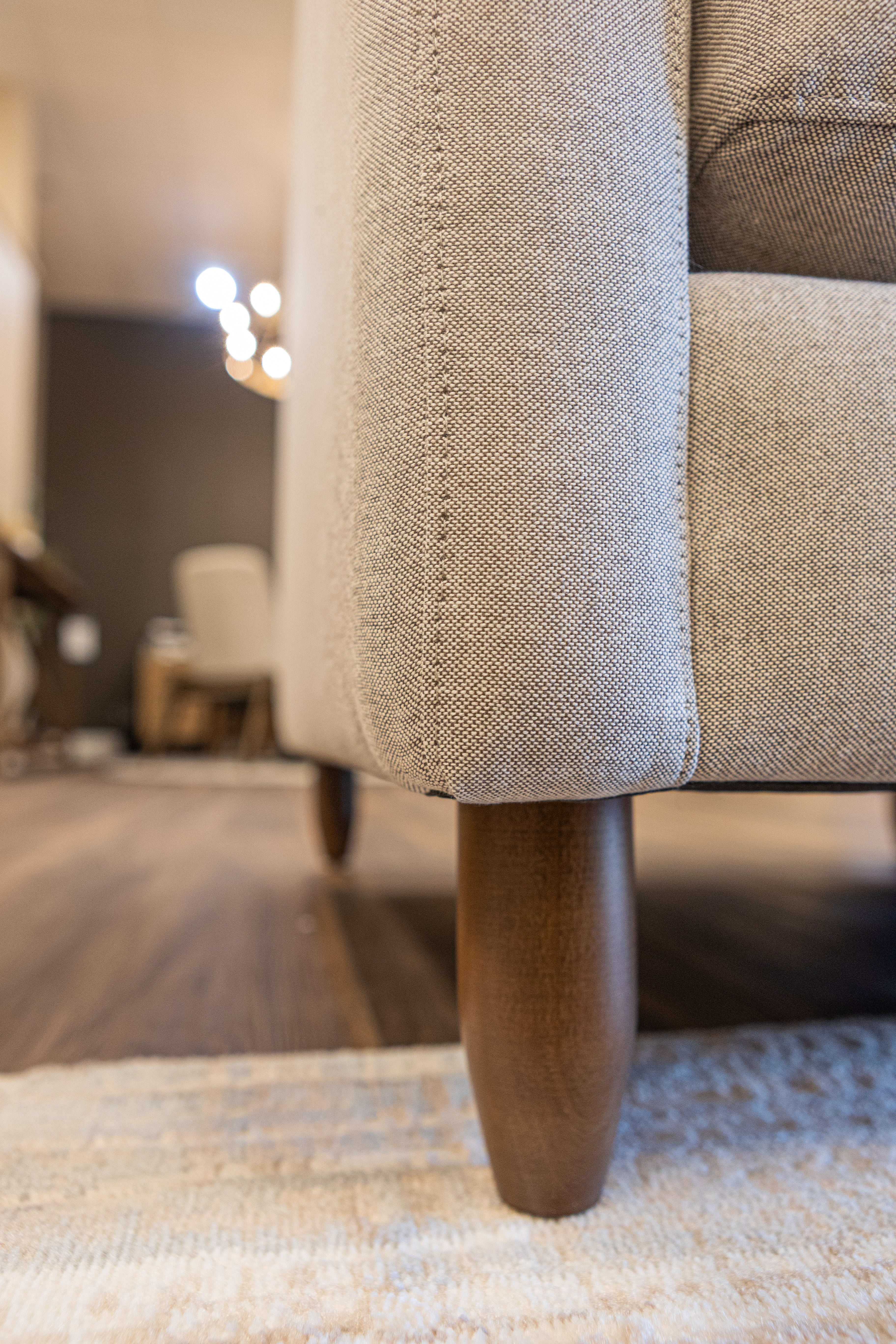 Josh Express Ship 34" Tufted Occasional Chair - Ivy League Brown