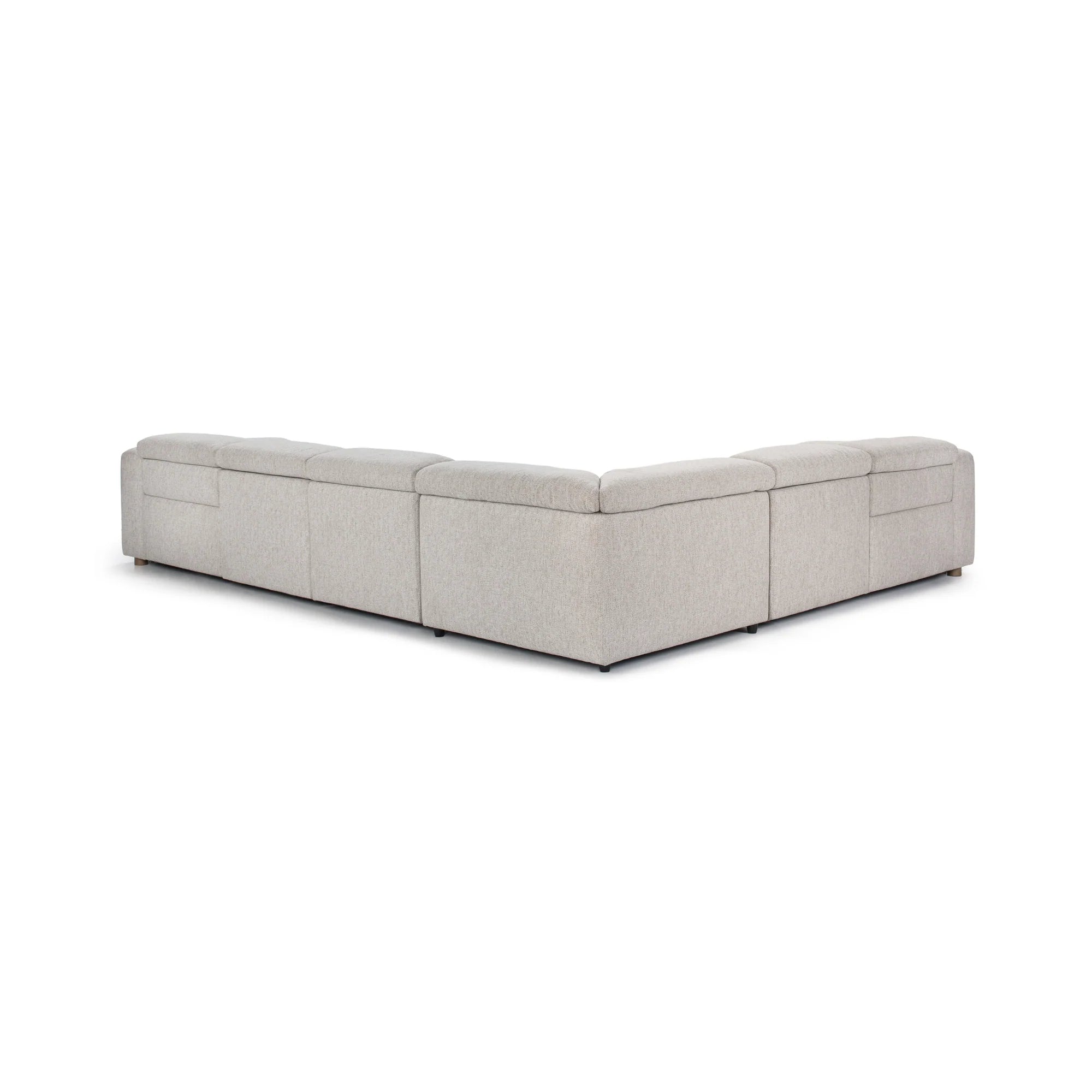 Thorne 149" x 116" Power Reclining Sectional - Light Gray