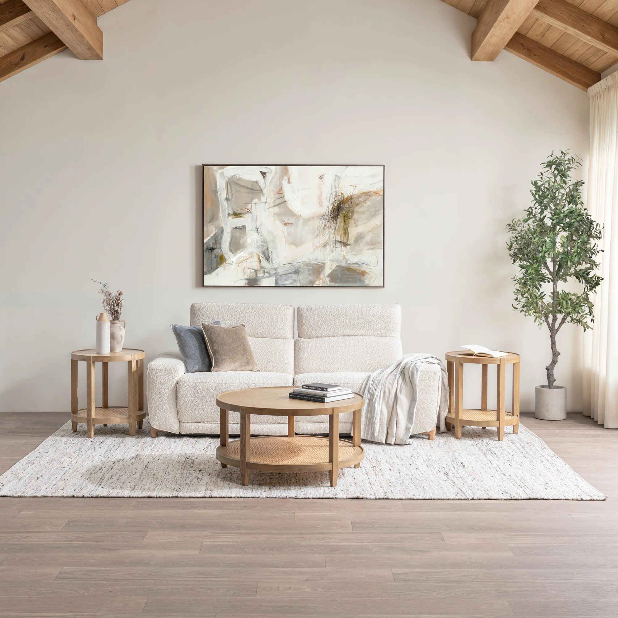 Tawnie 84" Power Recliner Sofa - Ivory