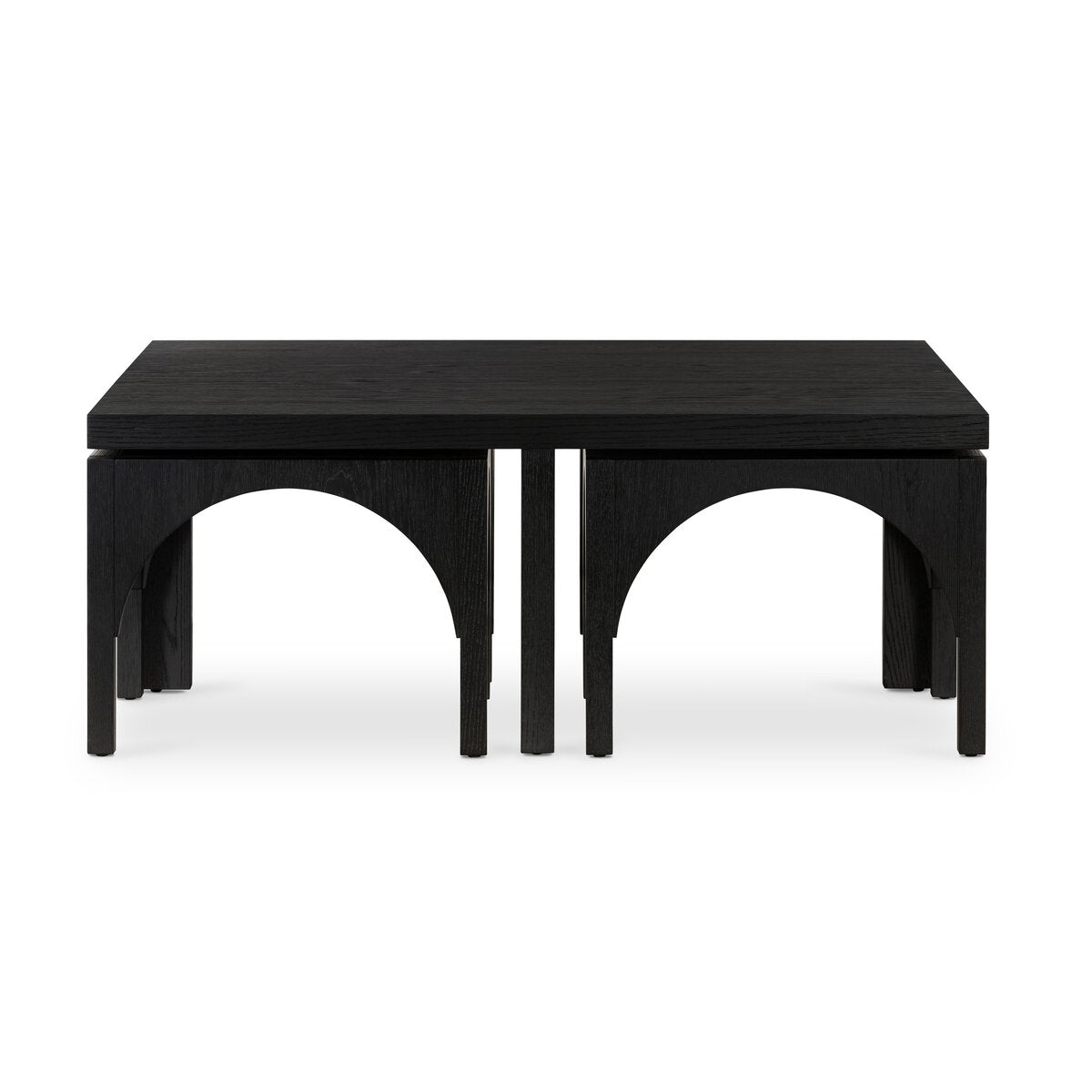 Miranda 47" Square Coffee Table - Black Oak