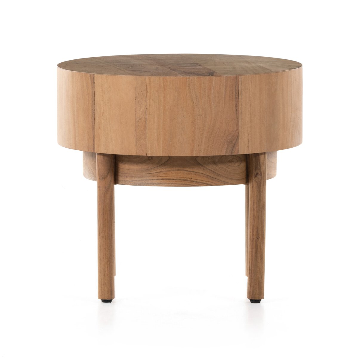 Lapis 22" Round End Table - Natural Acacia