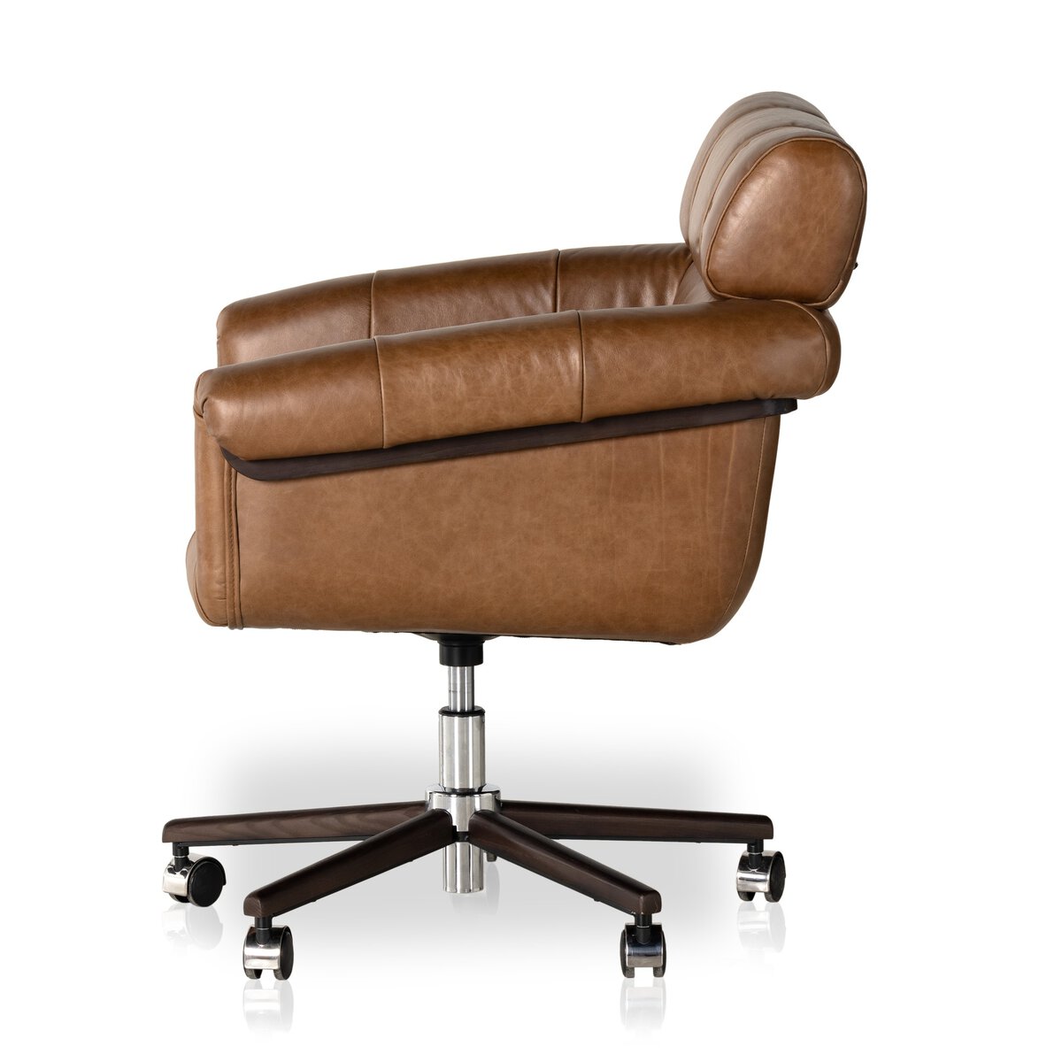 Anson 29" Top Grain Leather Desk Chair - Sonoma Chestnut