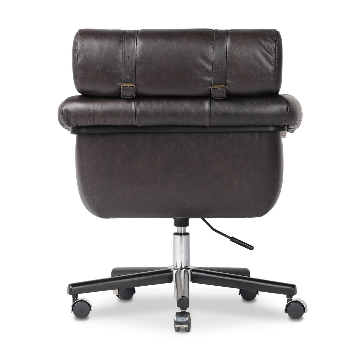 Anson 29" Top Grain Leather Desk Chair - Sonoma Black
