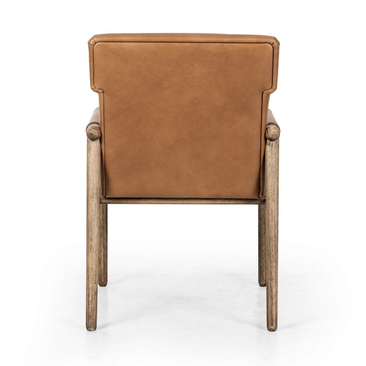 Amanda 24" Top Grain Leather Dining Armchair - Valencia Camel