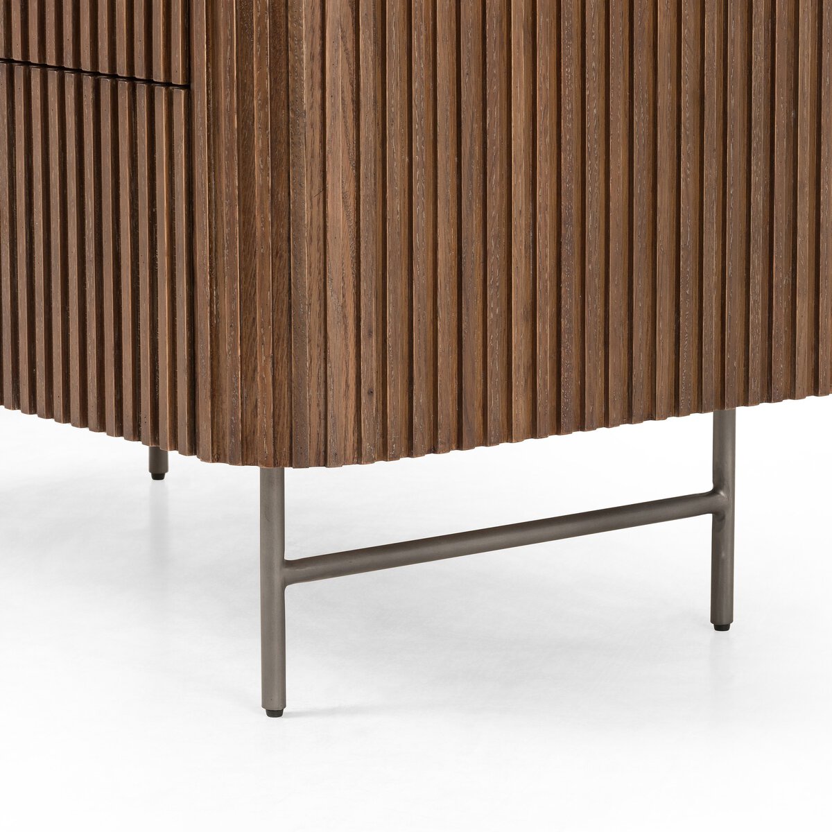 Danvers 26" 2 Drawer Nighstand - Dark Brown Oak