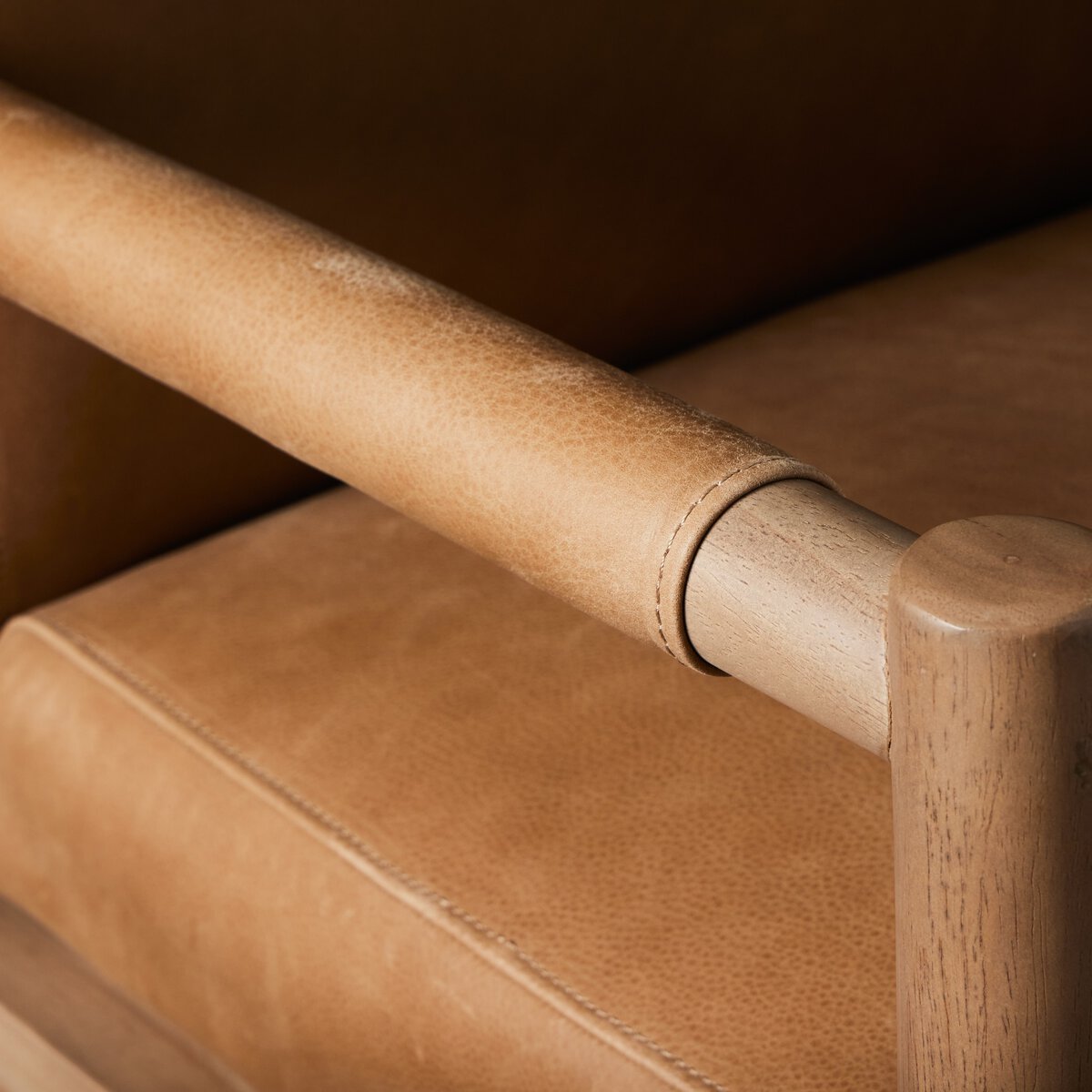 Hensley 22" Top Grain Leather Desk Chair - Palermo Drift