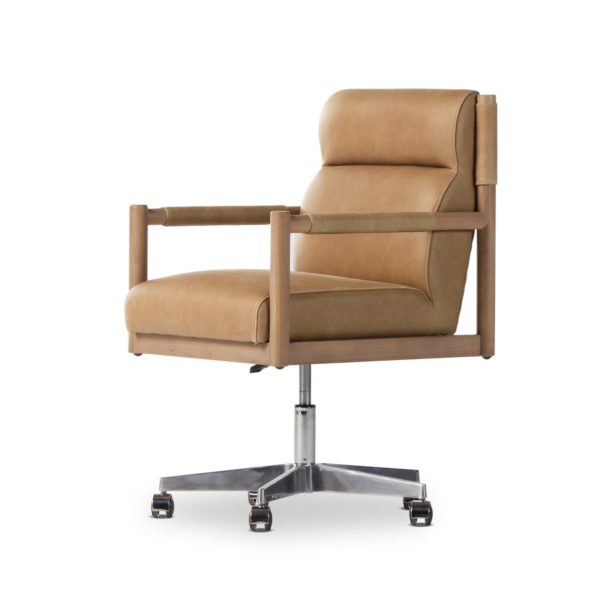 Hensley 22" Top Grain Leather Desk Chair - Palermo Drift
