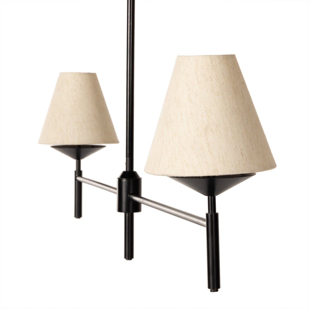 Briar 48" Linear Chandelier - Jet Black