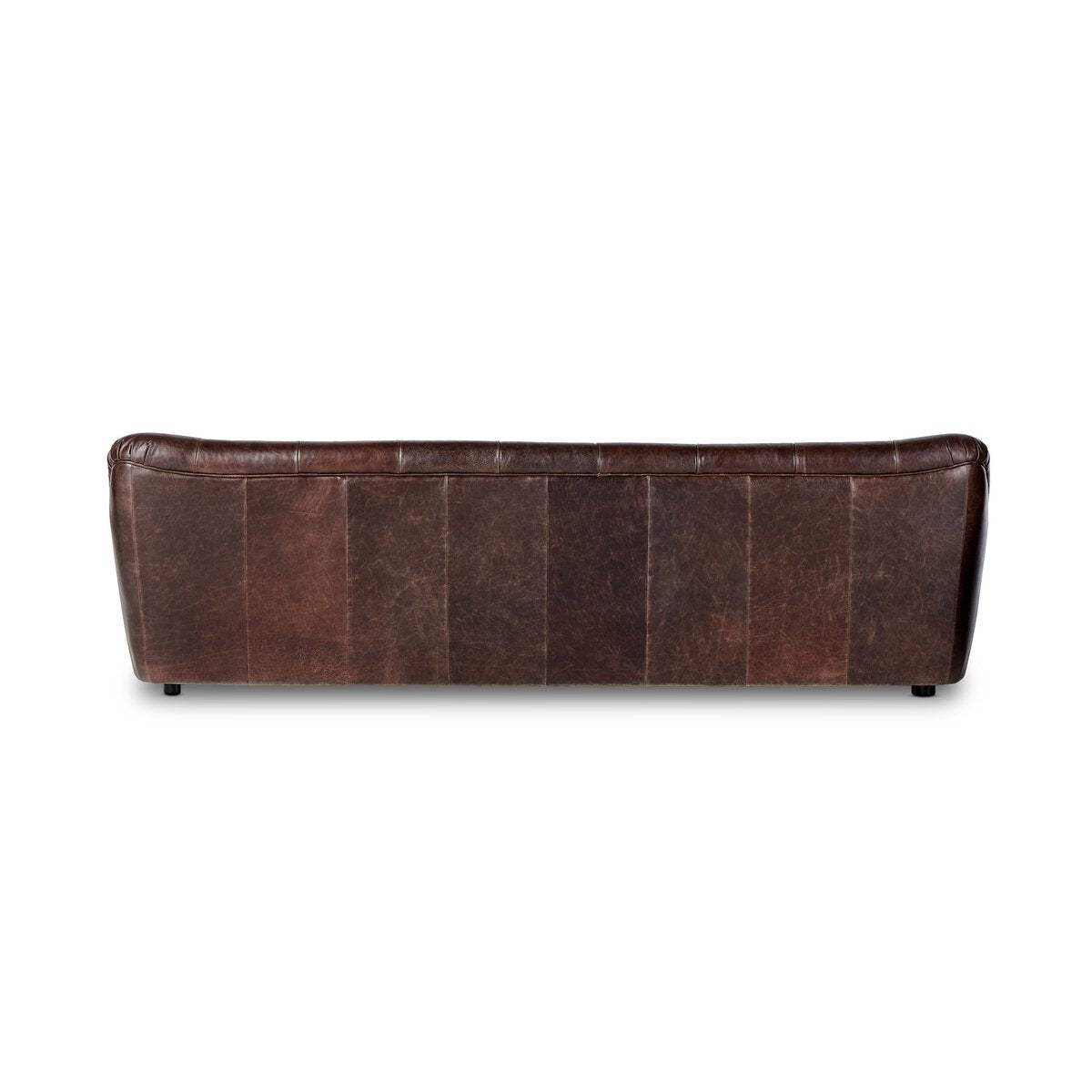 Rocha 106" Top Grain Leather Bench Cushion Sofa - Conroe Cigar