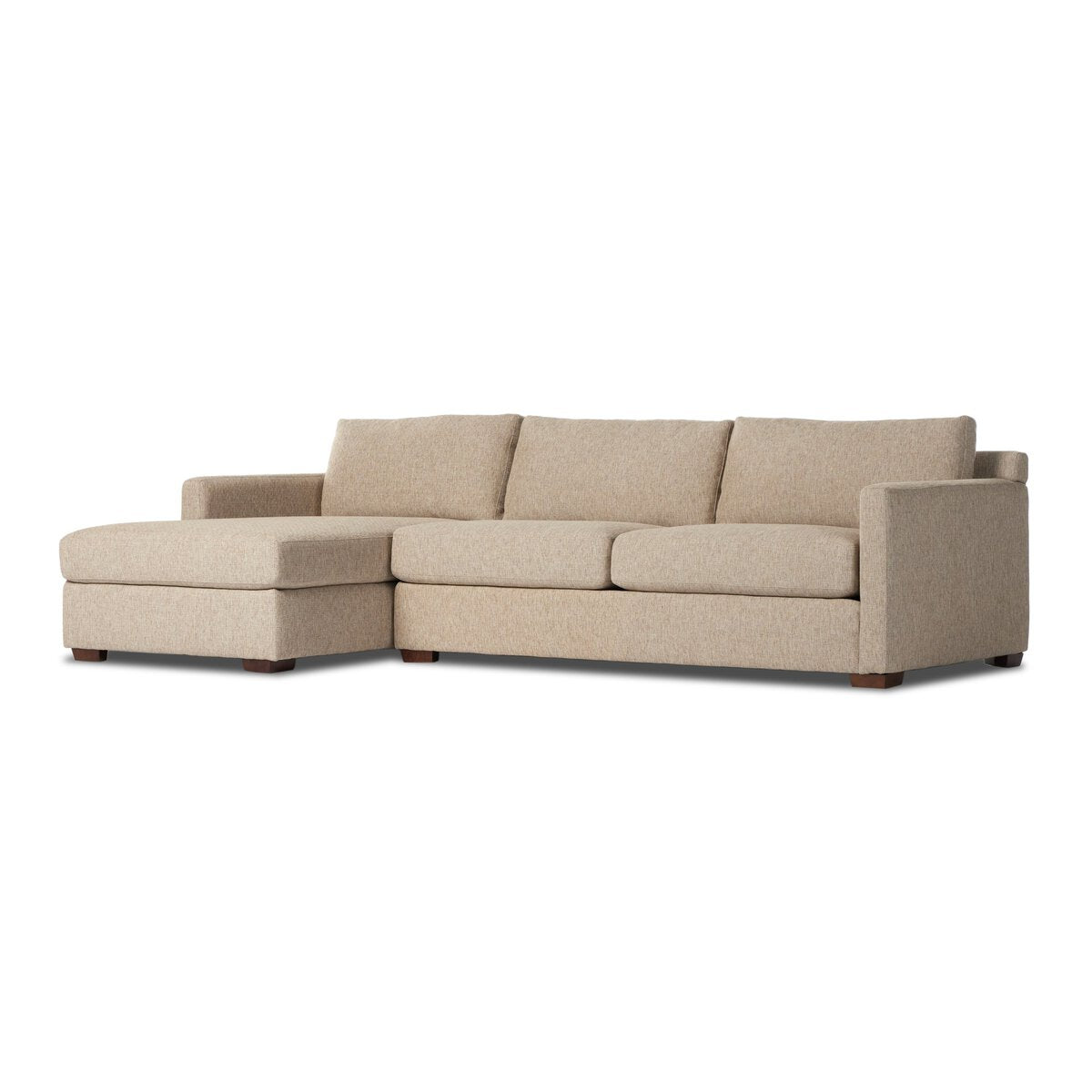 Hermia 112" 2 Cushion + RAF Chaise Sectional - Delta Sand
