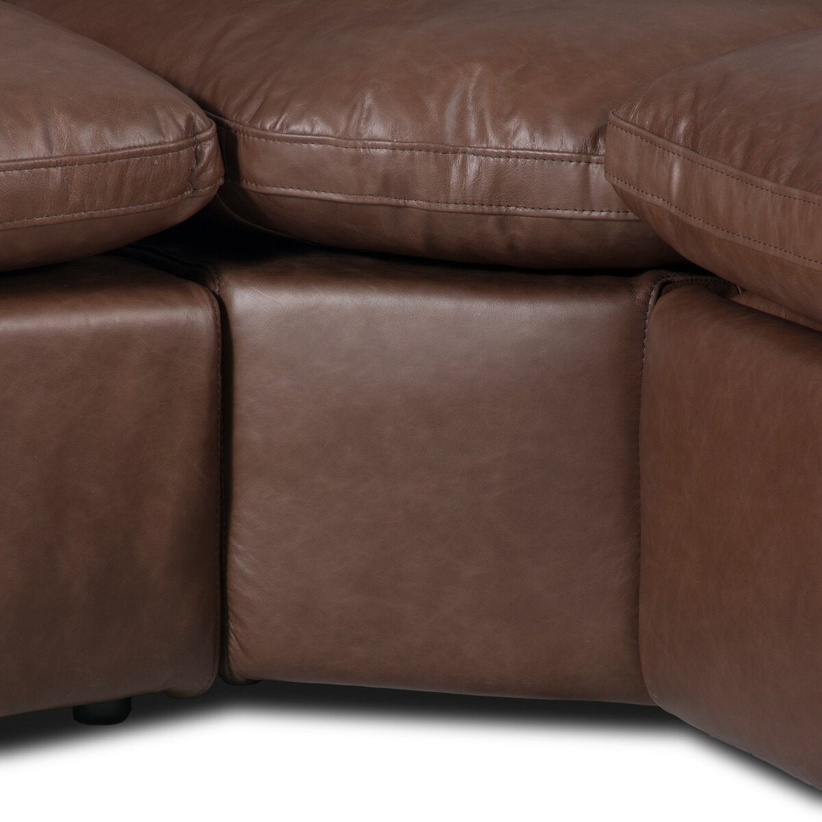 Tillman 120" Top Grain Leather Power Motion Sectional - Sonoma Coco