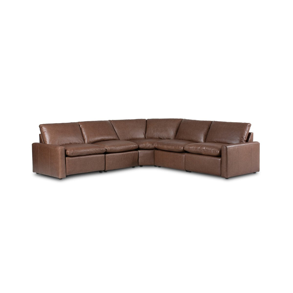 Tillman 120" Top Grain Leather Power Motion Sectional - Sonoma Coco