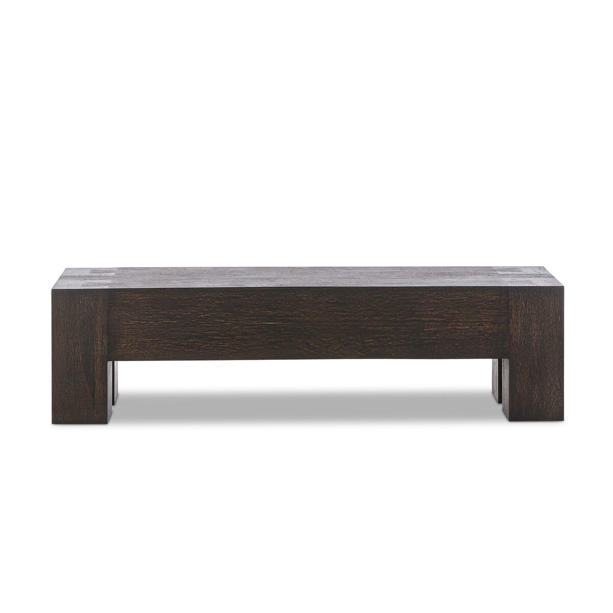 Abaso 70" Accent Bench - Ebony Rustic Wormwood Oak