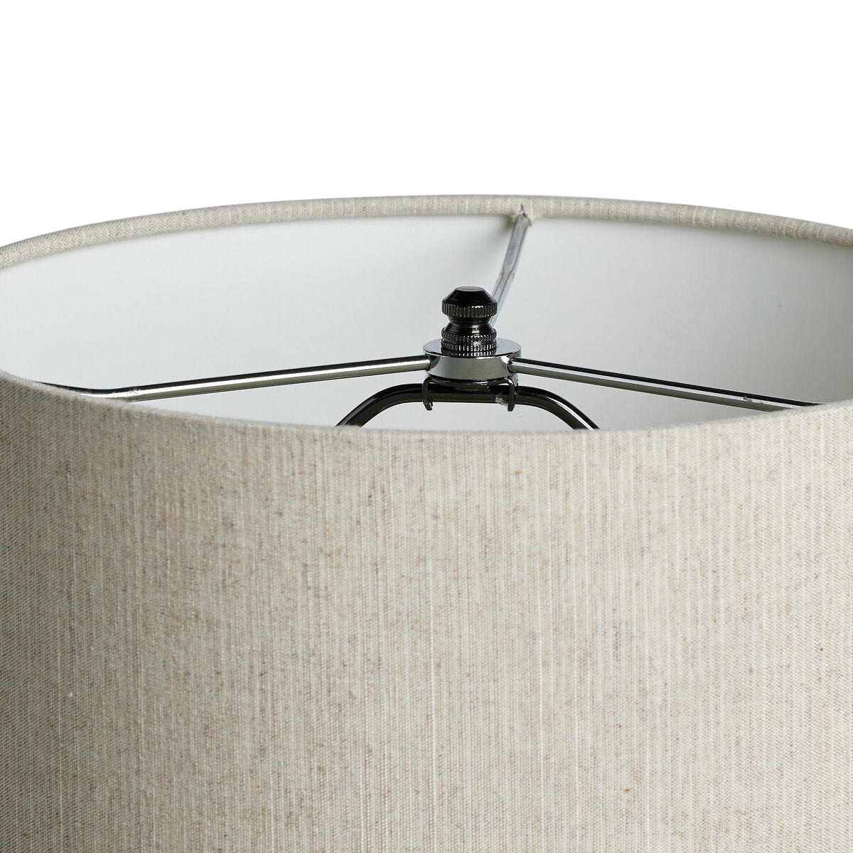 Halle 12" Table Lamp - White Speckled Ceramic