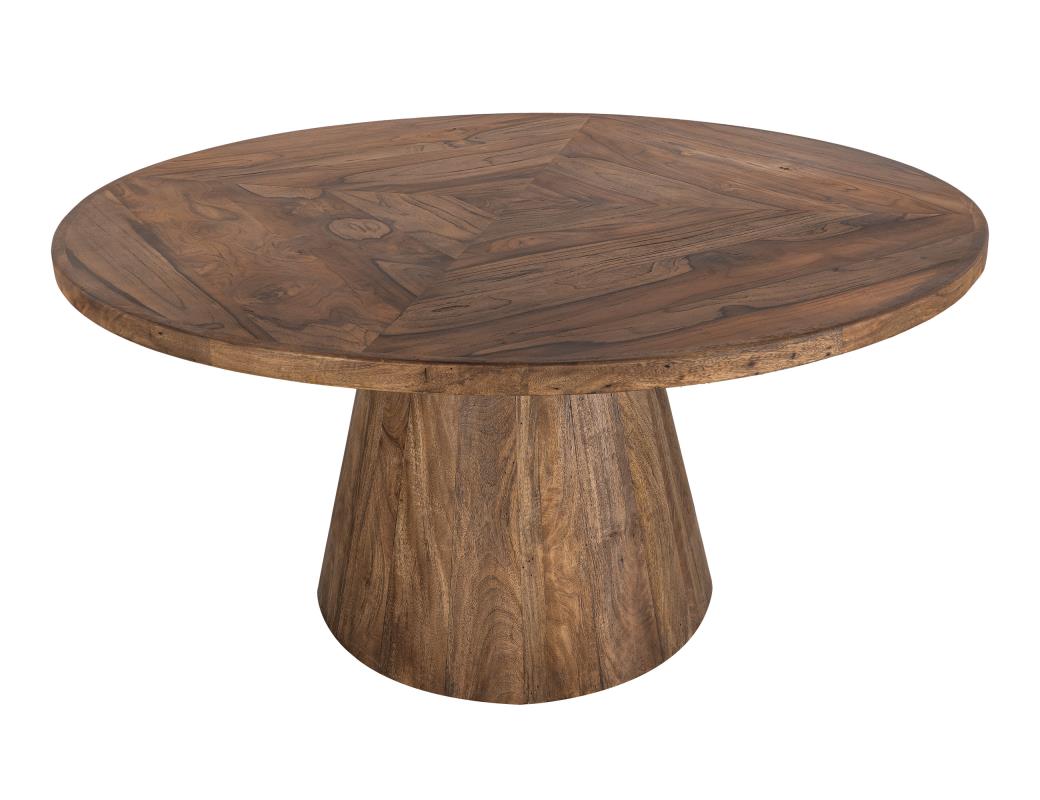 Franz 60" Teak Round Dining Table - Earth