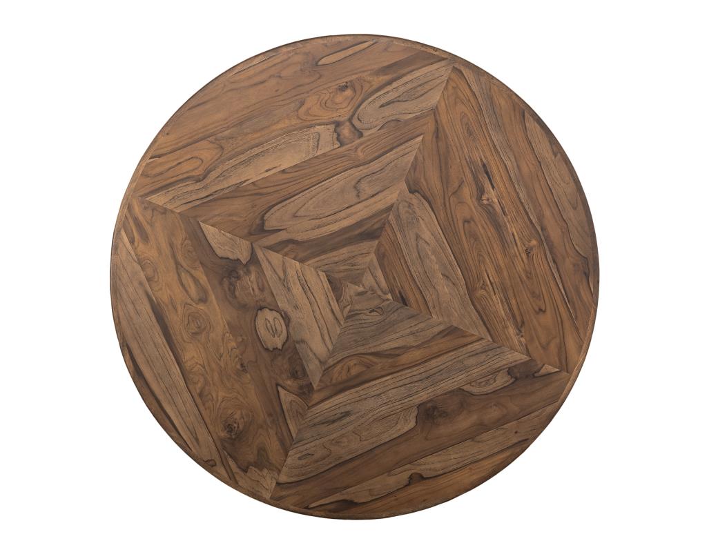 Franz 60" Teak Round Dining Table - Earth