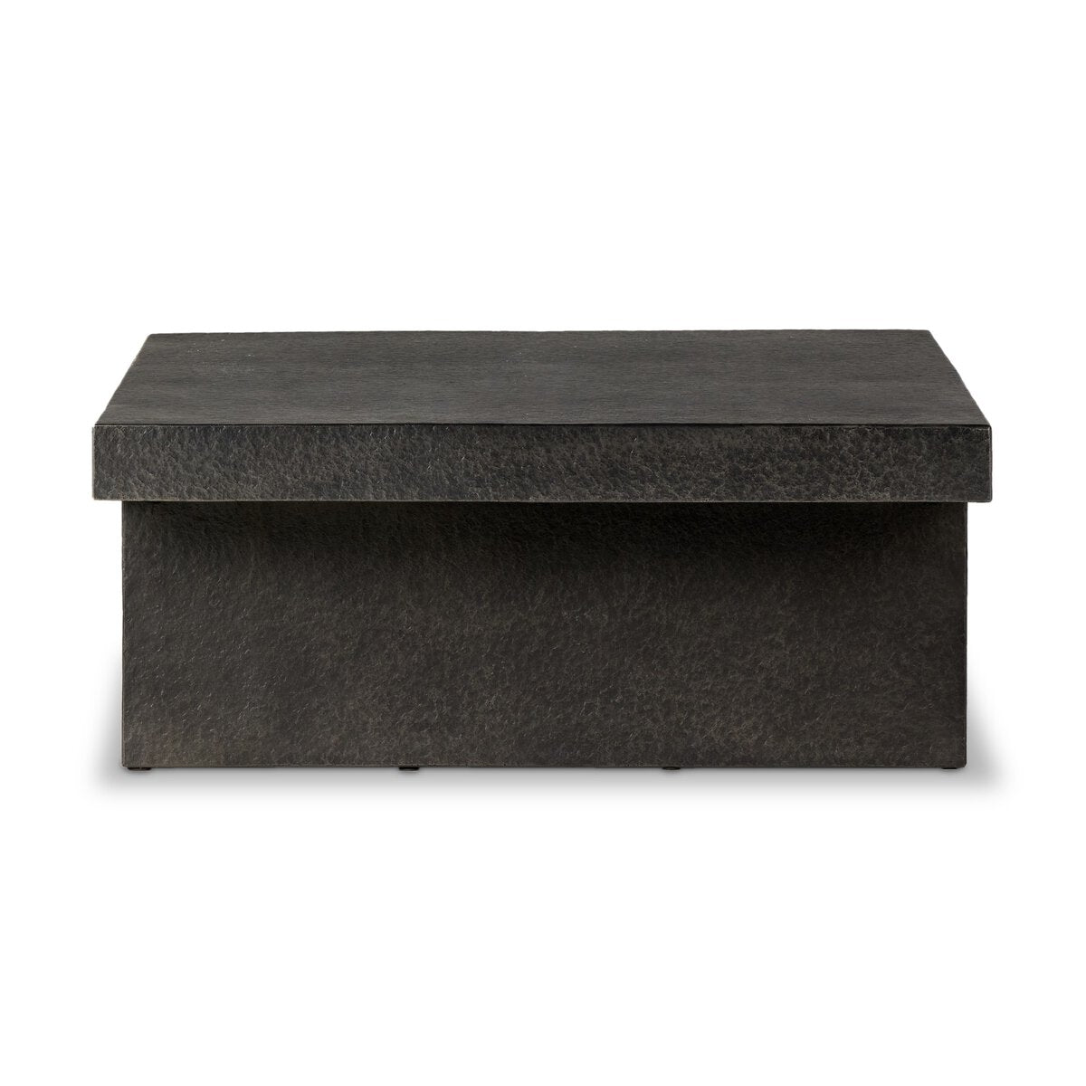 Huston 55" Rectangular Coffee Table - Distressed Graphite Concrete