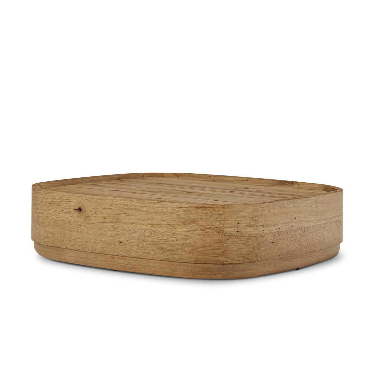 Leonardo 55" Square Coffee Table - Natural Reclaimed French Oak