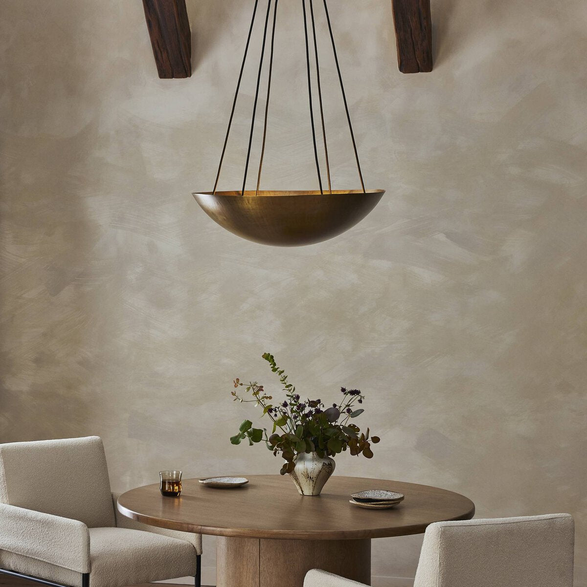 Mercutio 26" Chandelier - Aged Brass Iron