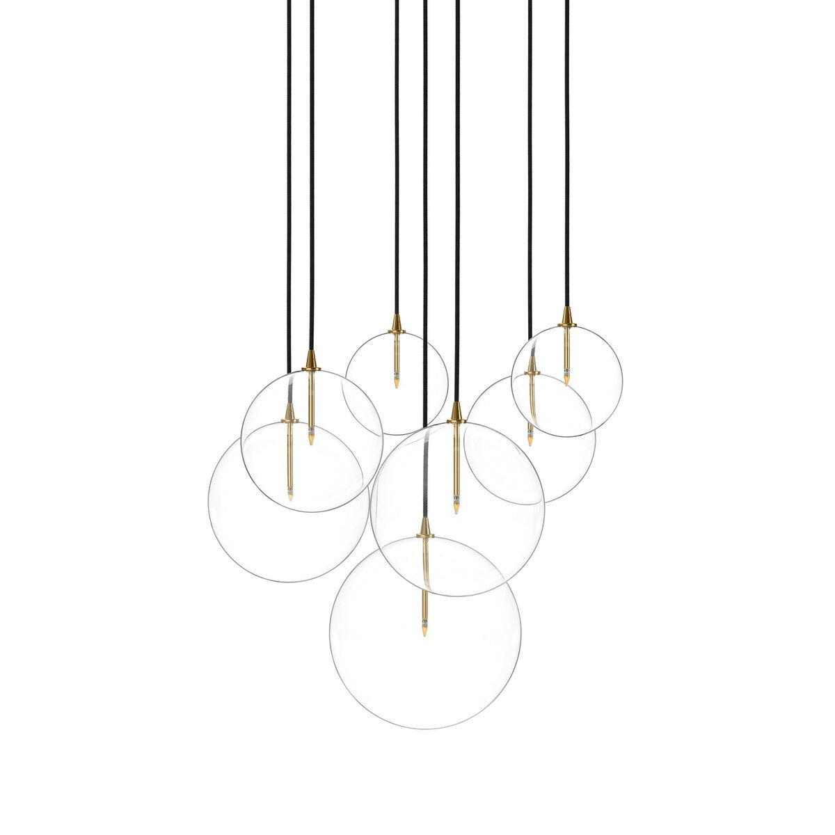 Amara 29" 7 Bulb Chandelier - Clear Glass
