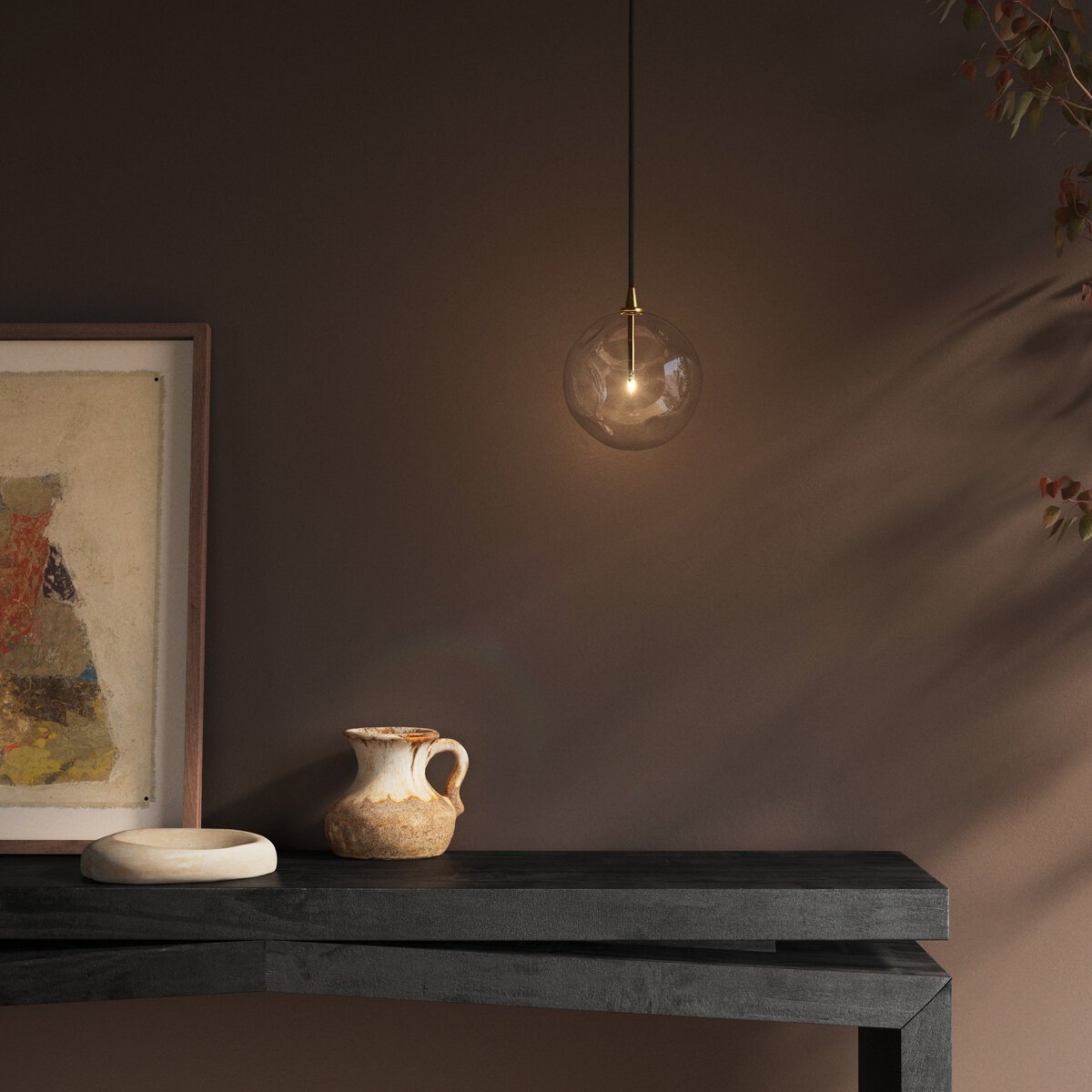 Calloway 12" Pendant - Burnished Brass