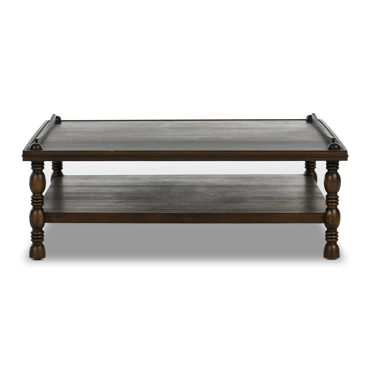 Elantra 48" Square Oak Coffee Table - Espresso