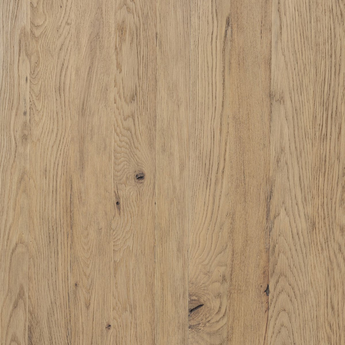 Cecilia 59" Round Oak Coffee Table - Smoked Oak