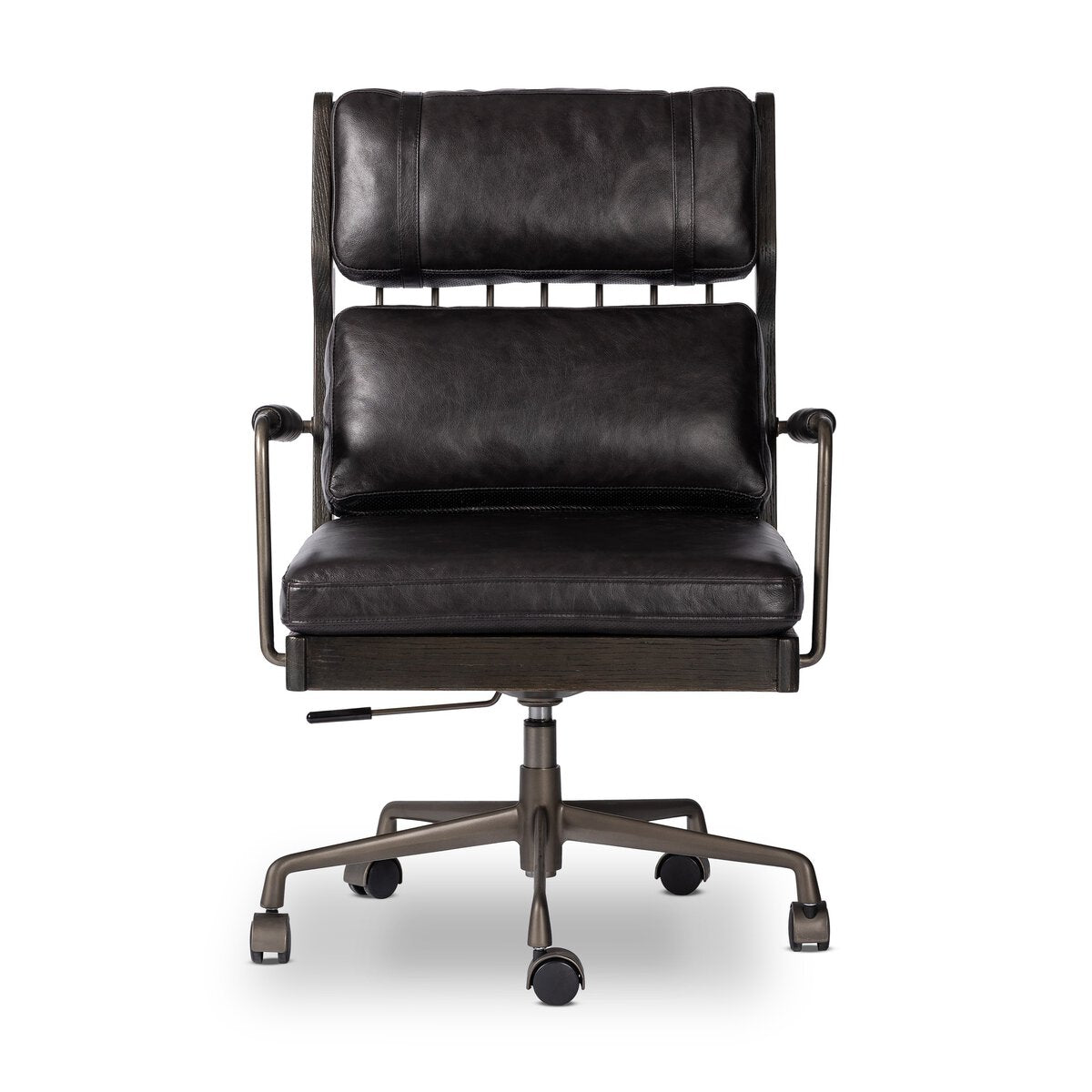 Livingston 26" Top Grain Leather Desk Chair - Sonoma Black